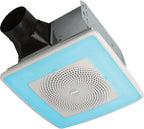Broan-NuTone ChromaComfort Bathroom Exhaust Fan With LED Light And Bluetooth Speaker, 110 CFM