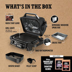 Ninja 7-in-1 Portable Electric Outdoor Grill And Smoker With Thermometer, Grey - OG751BRN