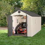 Lifetime Plastic Storage Shed 8 ft. W x 15 ft. D, Desert Sand - 60075