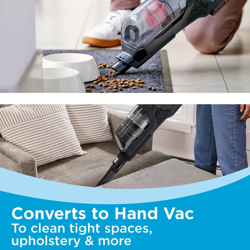 BLACK+DECKER POWERSERIES+ 20V MAX Cordless Stick Vacuum Kit, 44 Minute Run-Time - BHFEA18D1