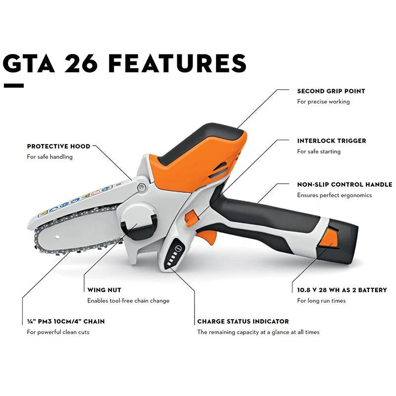 Battery-Powered Wood Cutter 10 cm - GTA 26