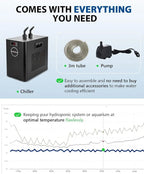 BAOSHISHAN Aquarium Chiller, 42-Gallon, 1/10 HP Quiet Refrigeration System
