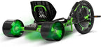 20-Inch Drift Tricycle With Adjustable Seat, LED Lighting And Foot Brakes - Green And Black
