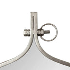 Modern Round Wall Mirror With Decorative Metal Frame