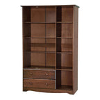 Grand Wardrobe Armoire, 100% Solid Wood, Mocha