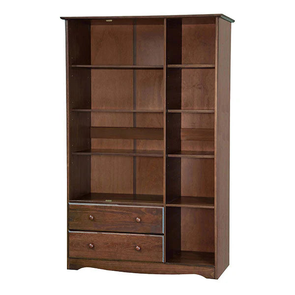 Grand Wardrobe Armoire, 100% Solid Wood, Mocha