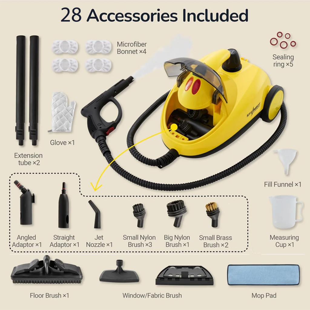 STEAMBOT Steam Cleaner With 28-in-1 Functionality