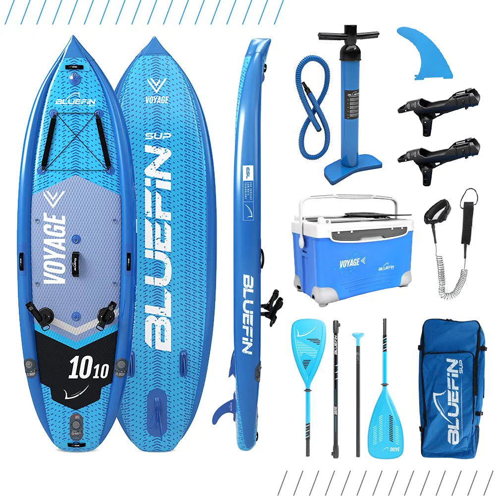 Bluefin Inflatable Stand Up Paddle Board, 10' 10", Blue - Voyage