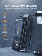 YaberAuto Car Battery Jump Starter 6000A, 26800mAh, 45W, 600 Lumens - YABERAUTOYA60