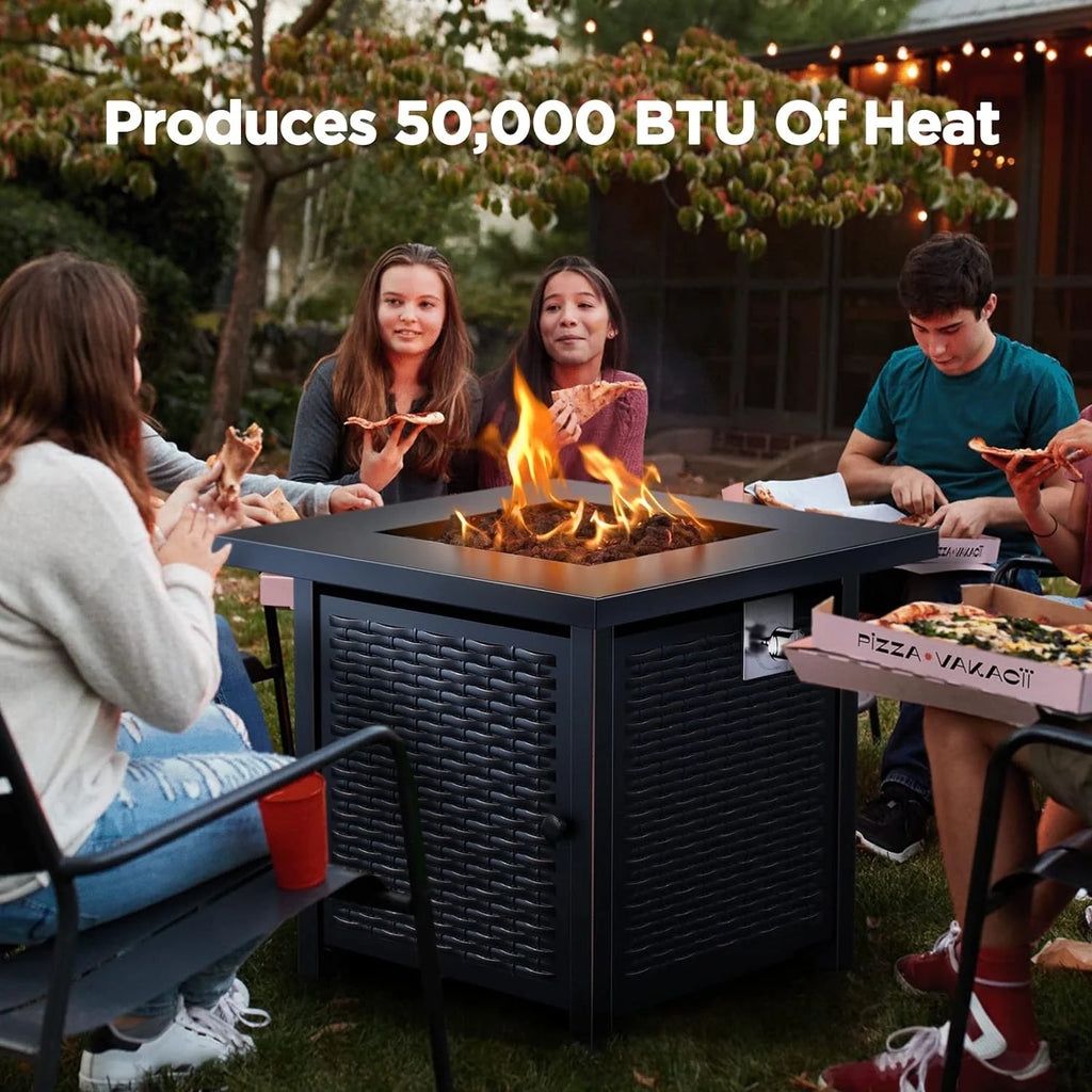 Ciays Outdoor Propane Fire Pit Table, 42-Inch, 50,000 BTU - CIFPT5B