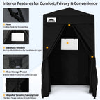 EAGLE PEAK Ultra Compact 4 ft x 4 ft Pop-Up Changing Room Canopy - Flex