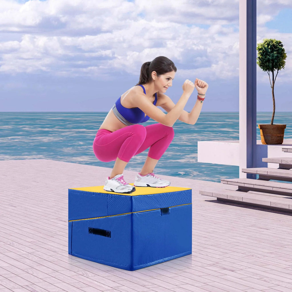 Costway Folding Gymnastics Incline Mat, 48 x 24 x 14 in