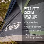 Coleman Skydome Camping Tent, 2 Person, Evergreen