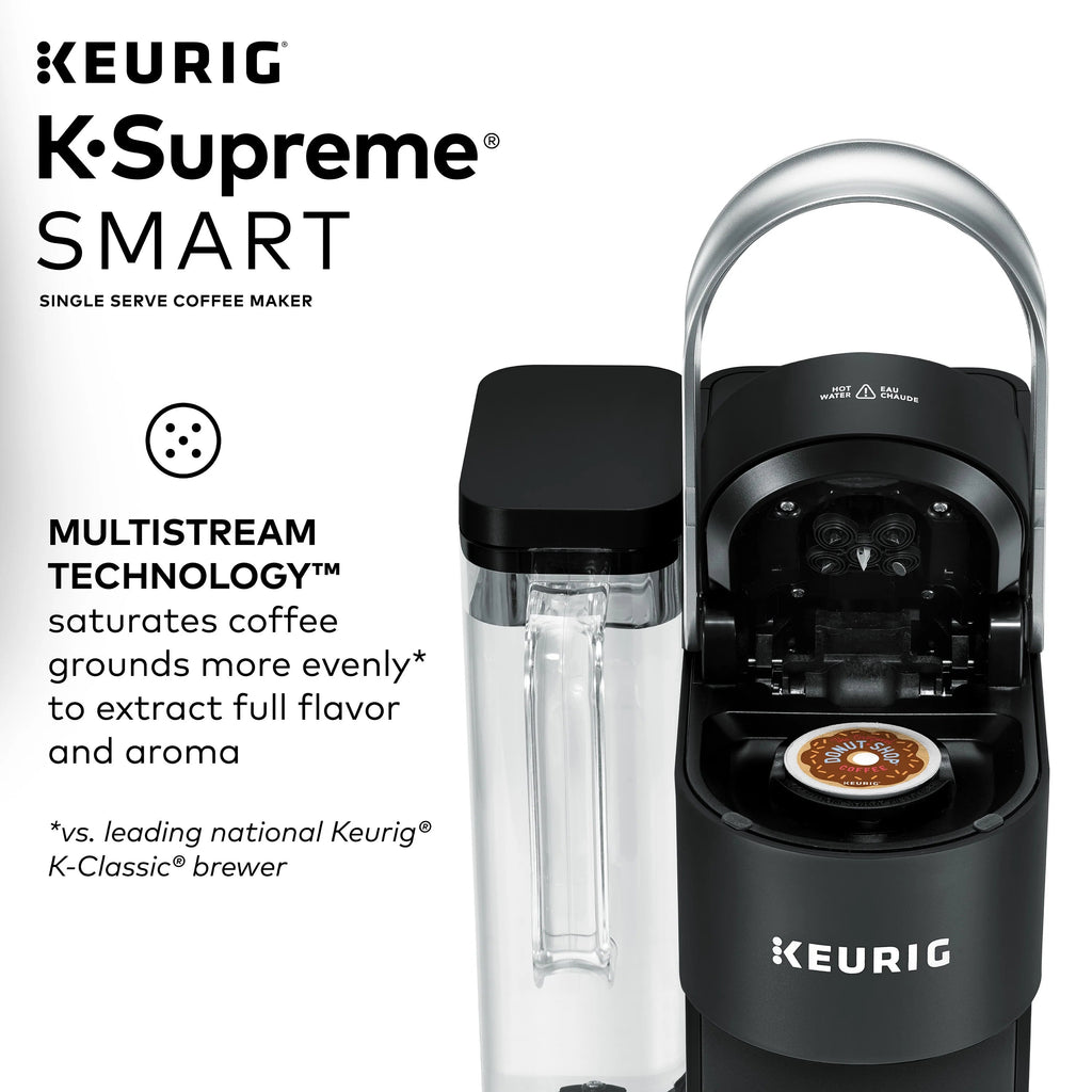 Keurig K-Supreme SMART Coffee Maker, 6-12 oz, Black - K-Supreme SMART