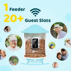 NETVUE by Birdfy Smart Bird Feeder With Camera, Solar Power, 1.5L