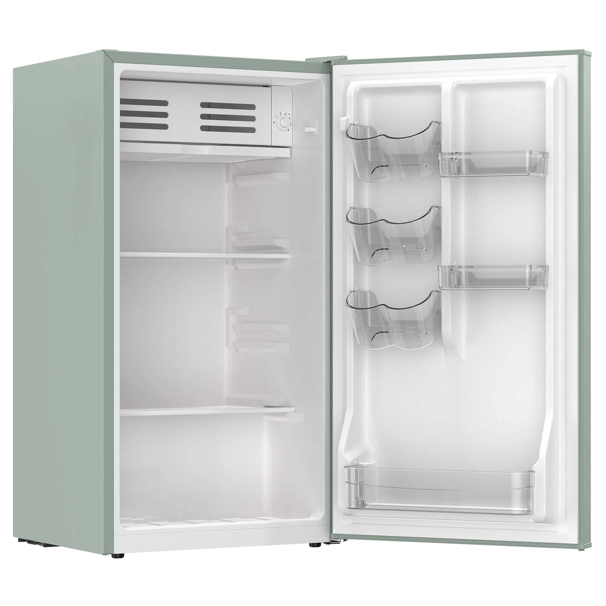 Frigidaire Retro Compact Fridge 3.1 cu. ft., Sage, 18.9 in W x 17.95 in L x 33.27 in H - EFR397