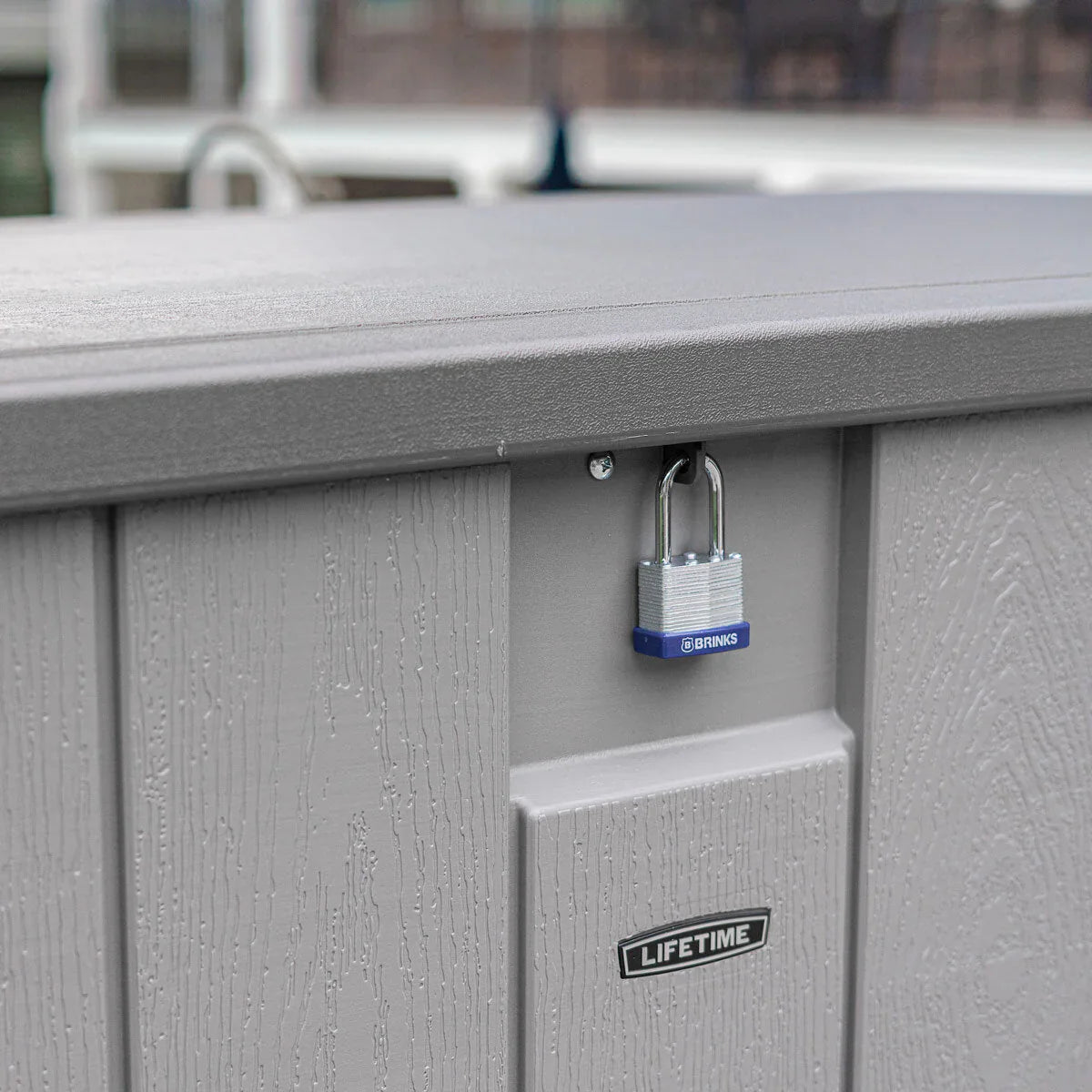 Lifetime Outdoor Storage Deck Box 568 Litre Grey Plastic - 60384U