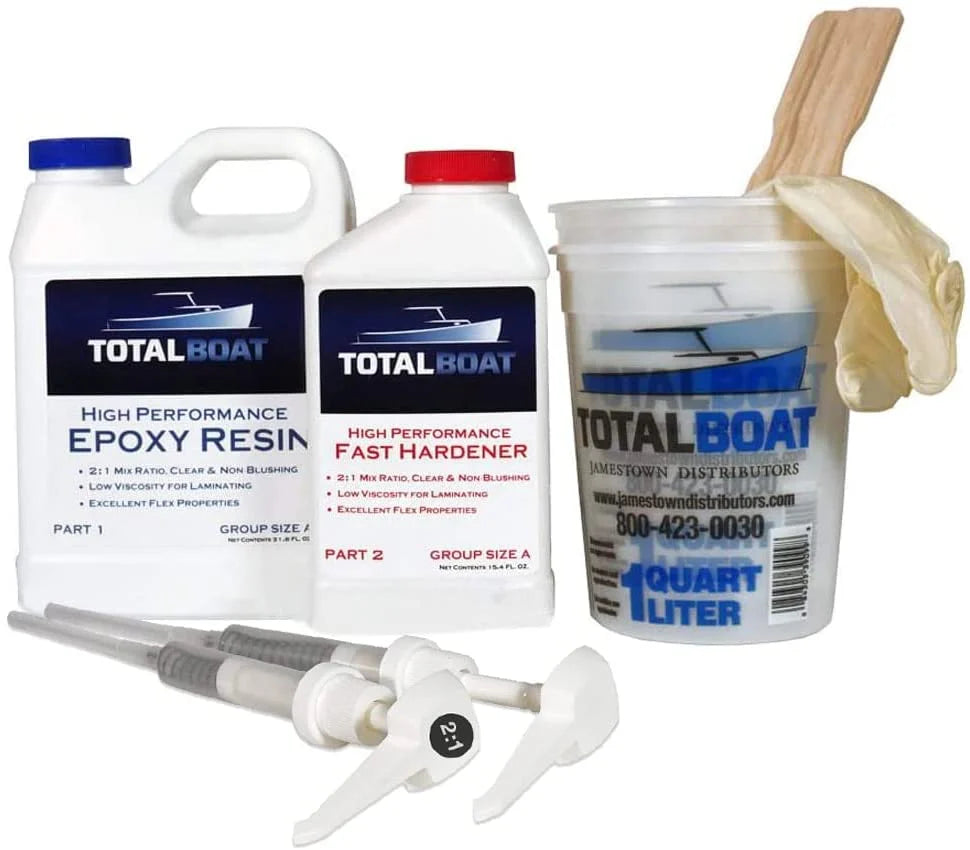TotalBoat High Performance 2:1 Epoxy Kit, 2 Gallon, Fast Hardener