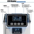 Stainless Steel Countertop Ice Maker, 48 lbs/24h, Silver, Self-Cleaning LCD Display