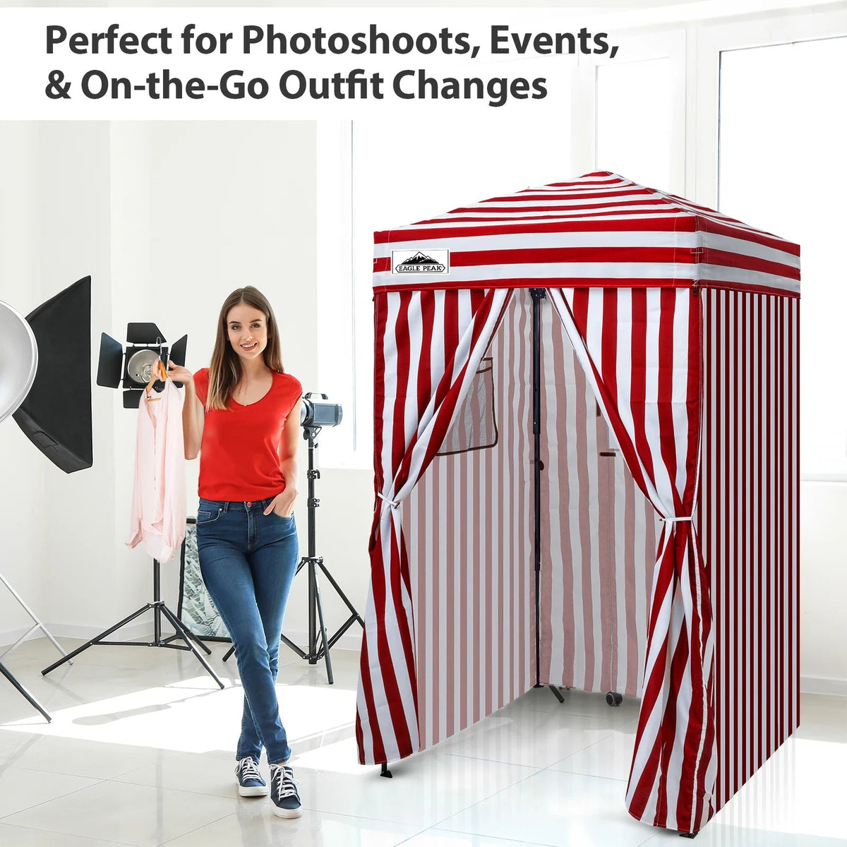 EAGLE PEAK Ultra Compact 4 ft x 4 ft Pop-Up Changing Room Canopy - Flex