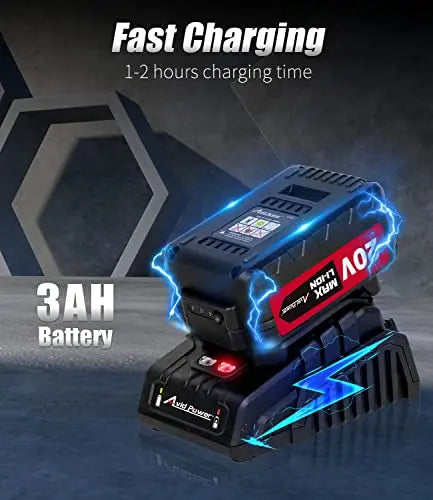 AVID POWER Cordless 1/2 Impact Wrench With 3A Li-Ion Battery