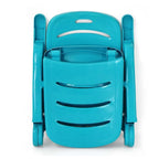 Rolling Folding Plastic Pool Lounge Chair With Armrests, 5 Position - Patio Deck Beach Chair