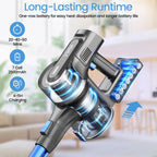 YOMATECH Cordless Stick Vacuum Cleaner, 30KPa, 365W, 6-in-1 - S100