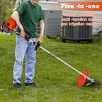 Gas Weed Eater 52cc 2-Stroke Multi-Function Brush Cutter, Orange