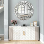 Round Spiral Sunburst Decorative Wall Mirror