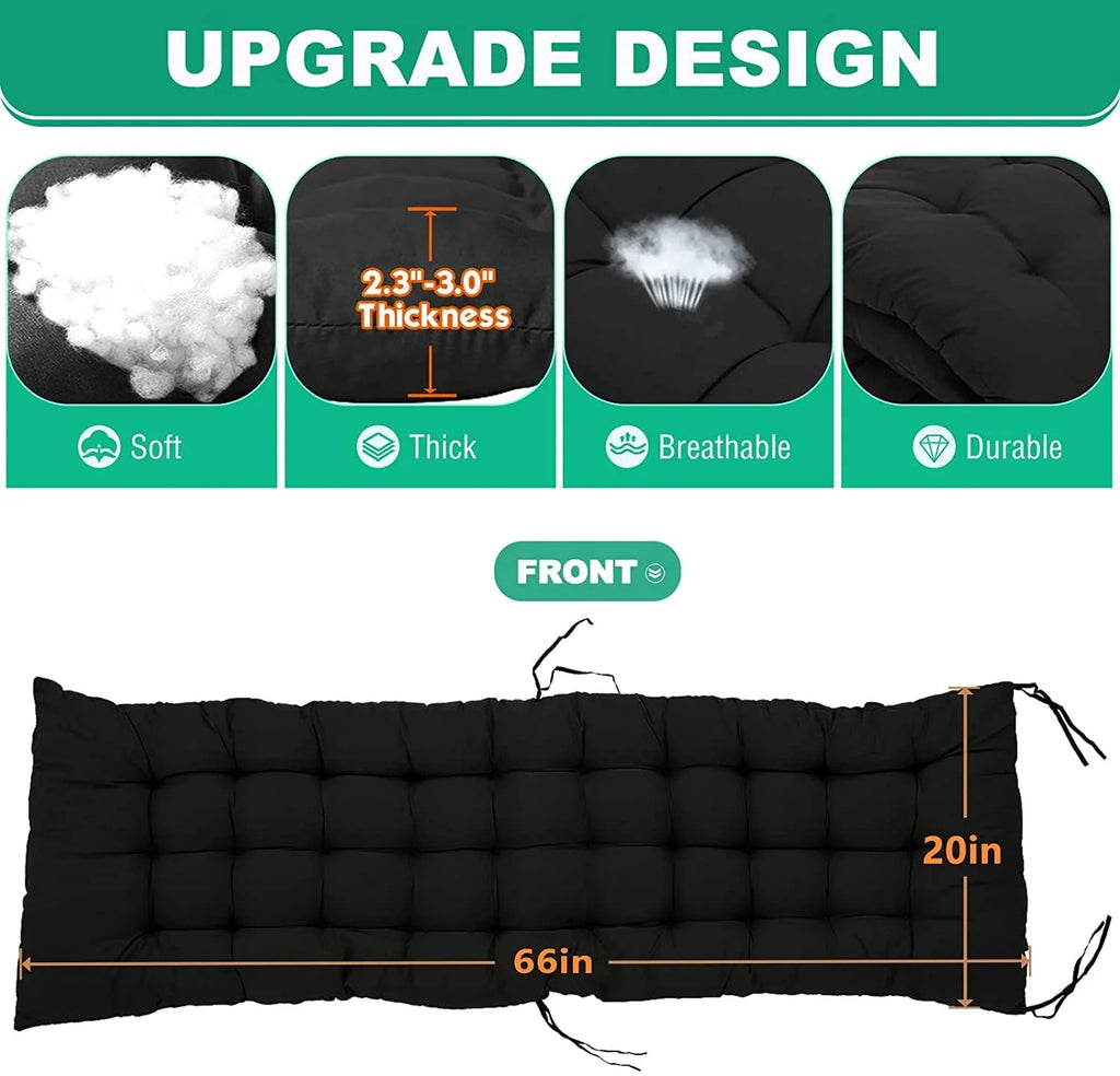 NAIZEA Zero Gravity Chair With Removable Cushion, Cup Holder, and Black Color