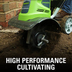 Greenworks Corded Electric Cultivator/Tiller, 8 Amp, 10-inch - 27072