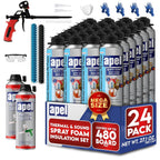 apel Spray Foam Insulation Kit, 12 x 32.80 oz / 240 Bd ft - 12 Pack