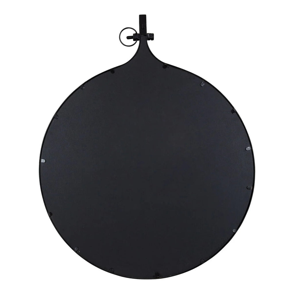 Modern Round Wall Mirror With Decorative Metal Frame