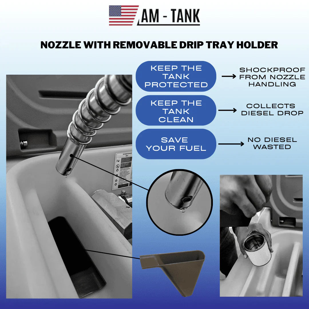 AM - Tank Portable Diesel And DEF Combo Tank, 105gl + 13gl, With 12V Pumps - AM-TANK 105gl