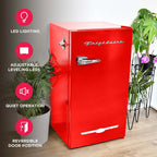 Frigidaire Retro Bar Fridge, 3.2 Cu. Ft., Pink, 65-Watt - EFR376-C-PINK