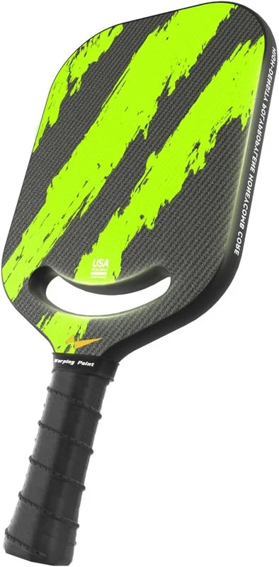 Warping Point Carbon Fiber Pickleball Paddle With Textured Grit Surface - Ascent
