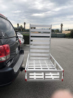 Aluminum Hitch Mount Cargo Carrier With 47 Inch Long Ramp, 1 Pack - 80779