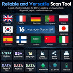 XTOOL Bidirectional Automotive Diagnostic Scanner With ECU Coding, Active Tests, Android 10 - D7
