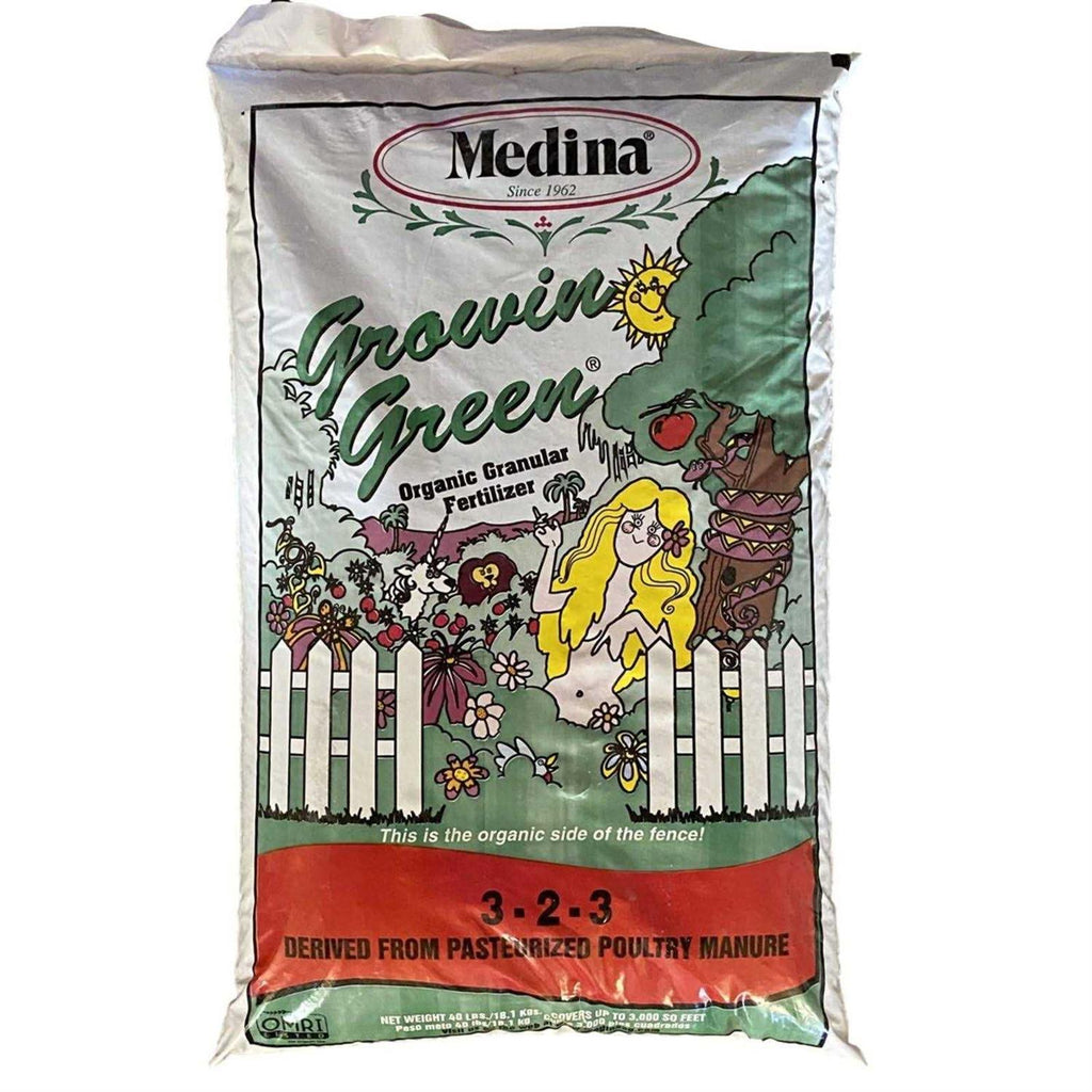 Medina Growin Green Organic Fertilizer 40 lb