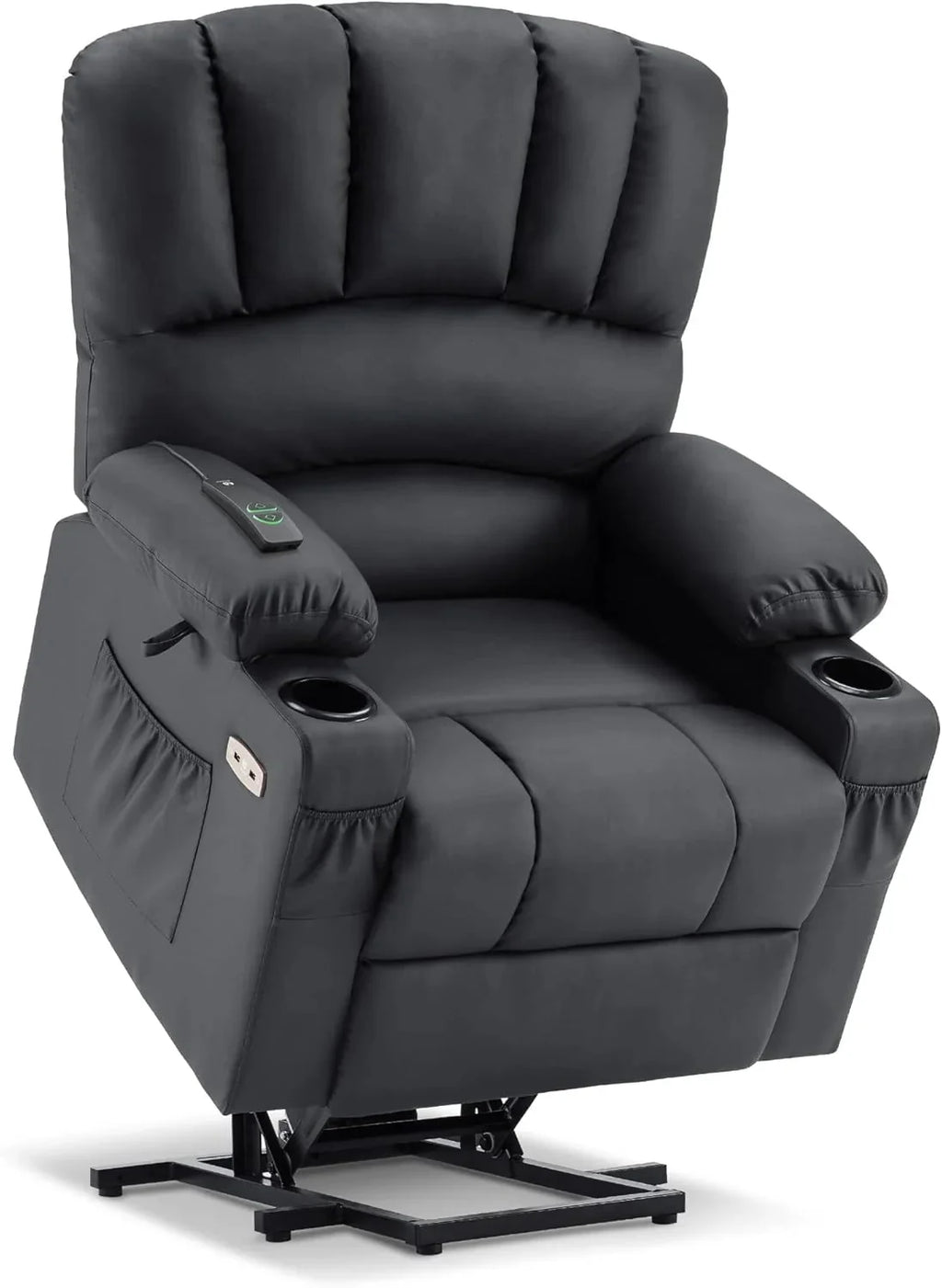 Heated Lift Recliner for Seniors with USB and Cup Holders