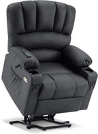 Heated Lift Recliner for Seniors with USB and Cup Holders