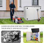Resin Outdoor Storage Box, 47 Cu Ft, Lockable, Waterproof