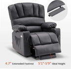 Heated Lift Recliner for Seniors with USB and Cup Holders