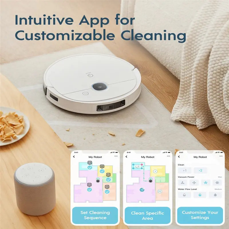 Yeedi Robot Vacuum And Mop With 3D Obstacle Avoidance, 3000Pa And Home Mapping - Vac 2