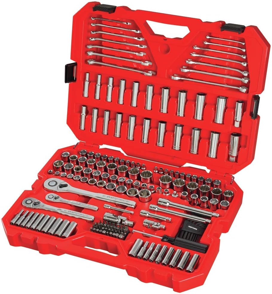 CRAFTSMAN Mechanics Tool Set, 1/4 and 3/8 Inch Drive, 189 Piece - CMMT12134