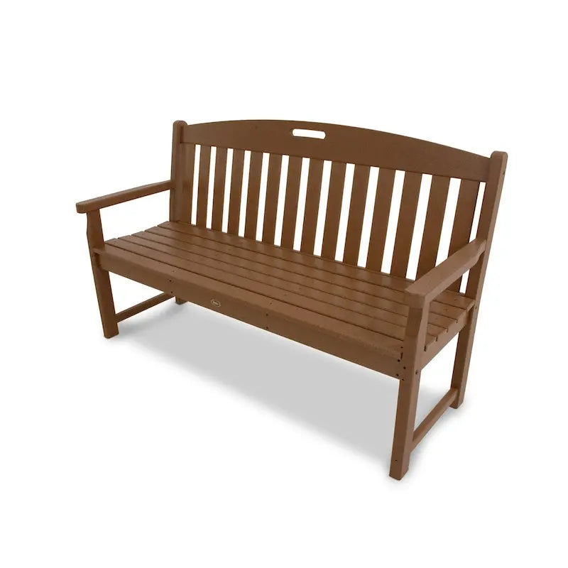 POLYWOOD Outdoor Bench, 60-Inch Recycled Plastic - Yacht Club