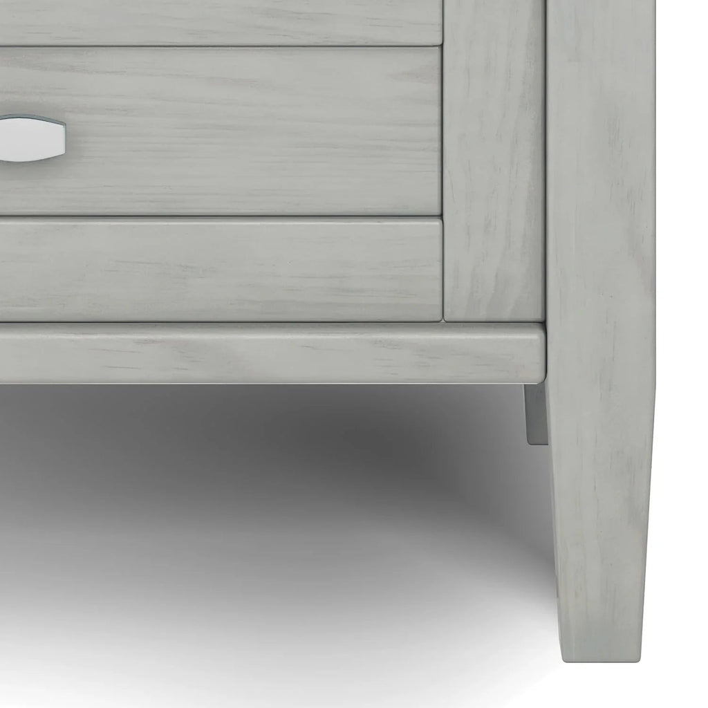 Solid Wood Rectangle End Table With Drawer And Shelf, 18.1in D x 20in W x 19.5in H - Norfolk