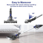 MOOSOO 4-in-1 Cordless Stick Vacuum Cleaner, 1.3L, 120W - XL-618A
