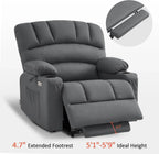 Heated Lift Recliner for Seniors with USB and Cup Holders