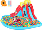 ROOJER Inflatable Water Slide Bounce House 8-in-1 With 450W Blower - Crocodile Water Park